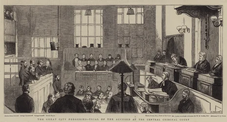 A Grande Cidade Forgeries, julgamento do acusado no Tribunal Criminal Central